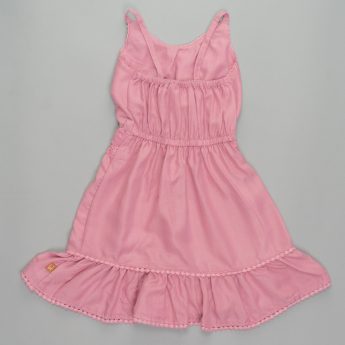 Pink lace frock for girls from ten and below